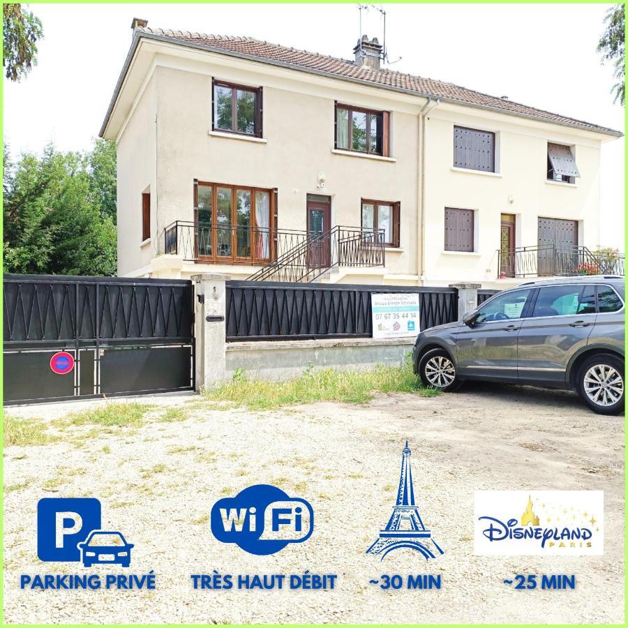 Qhome 3 - Duplex Cosy Entre Paris Et Disney - Parking Prive Villiers-sur-Marne Exteriör bild