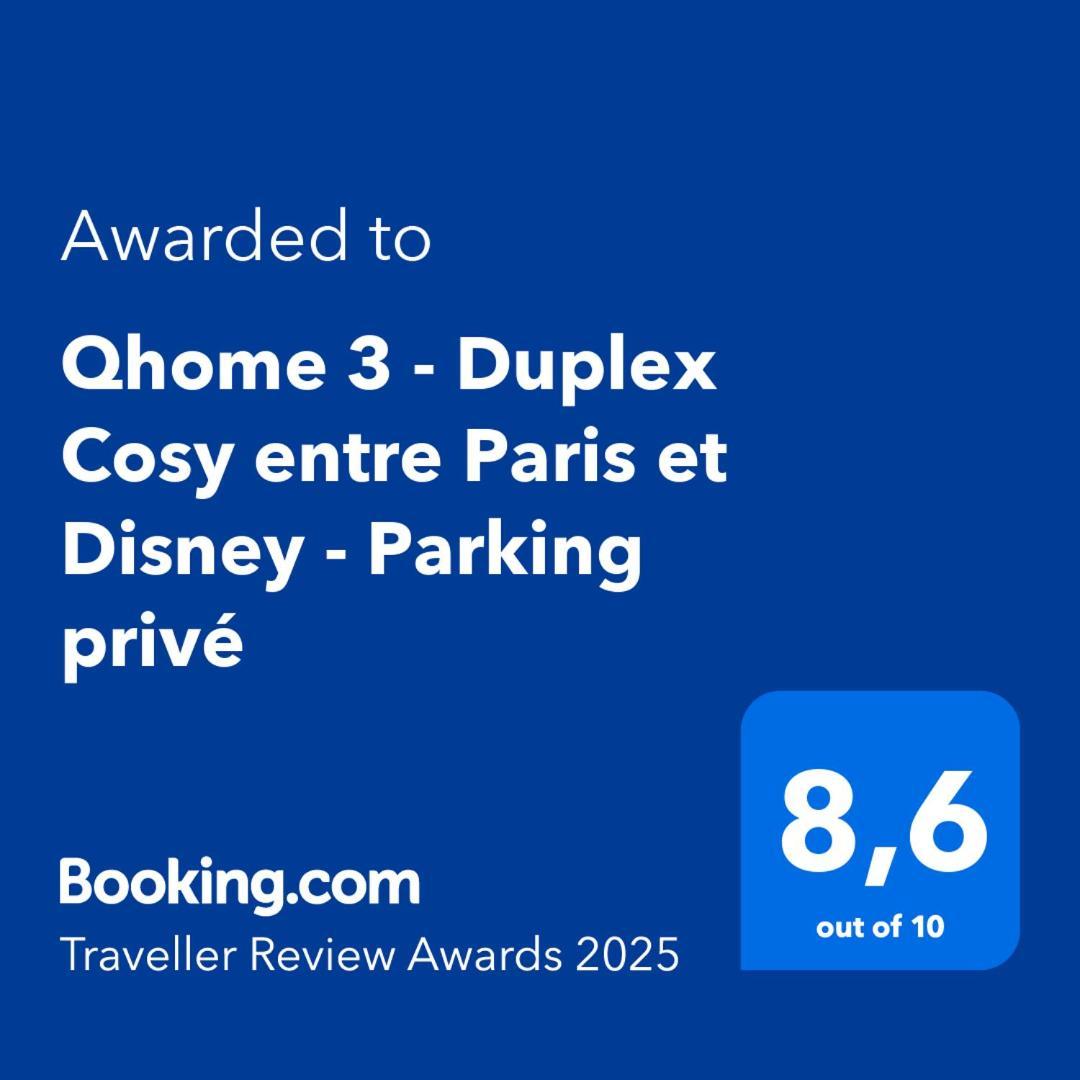 Qhome 3 - Duplex Cosy Entre Paris Et Disney - Parking Prive Villiers-sur-Marne Exteriör bild